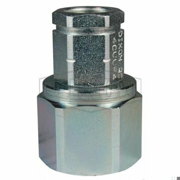 Dixon DQC CVV European Interchange Female Coupler, 1-1/4-11 Nominal, Female BSPP, Steel 10CVVBF10